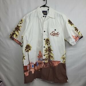 McNeel Palmer Mens Eagles Tour 2002 Cotton Collared Button up RARE Shirt‎ Size M